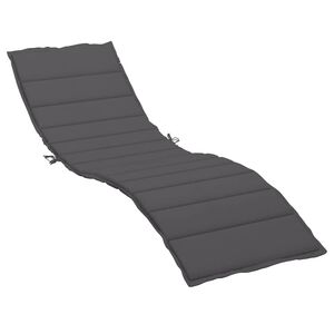 vidaXL Sonnenliegen-Auflagen Oxford Stoff (100% Polyester) Anthrazit