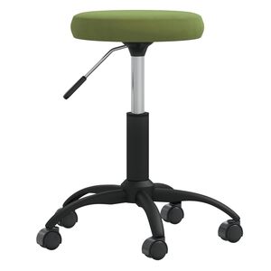 vidaXL Massagehocker Samt Hellgr&uuml;n