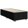 vidaXL Boxspringbett mit Matratze Schwarz 100x200 cm Stoff