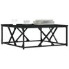 vidaXL Couchtisch Schwarz 70x70x30 cm Holzwerkstoff