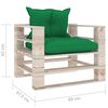 vidaXL 5-tlg. Garten-Lounge-Set aus Paletten mit Kissen Kiefernholz