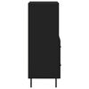 vidaXL Sideboard Schwarz 34,5x34x90 cm Holzwerkstoff
