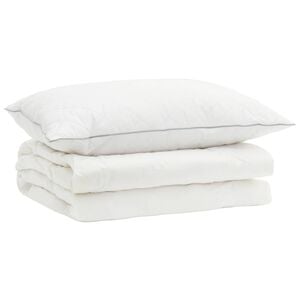 vidaXL 90% G&auml;nsedaunen Bettw&auml;sche-Set FULDA 2 stk. 140 x 200 cm Sommer