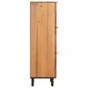 vidaXL Highboard mit T&uuml;r Akazienbraune Oberfl&auml;che 40 x 33 x 110 cm