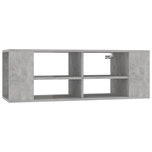 vidaXL TV-Wandschrank Betongrau 102x35x35 cm Holzwerkstoff