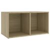 vidaXL TV-Schränke 2 Stk. Sonoma-Eiche 72x35x36,5 cm Holzwerkstoff