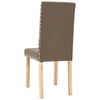 vidaXL Esszimmerst&uuml;hle 4 Stk. Taupe Stoff