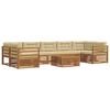 vidaXL Outdoor-Sofagarnitur 8 stk. Natur und Beige