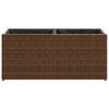 vidaXL Pflanzk&uuml;bel mit 2 T&ouml;pfen 2 Stk. Braun 72x30x32 cm Poly Rattan