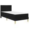 vidaXL Bettrahmen Schwarz 90 x 200 cm Polyester