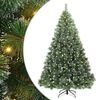 vidaXL K&uuml;nstlicher Weihnachtsbaum mit 300 LEDs Gr&uuml;n 240 cm PE und PVC