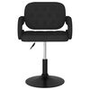 vidaXL Esszimmerst&uuml;hle 2 Stk. Drehbar Schwarz Stoff