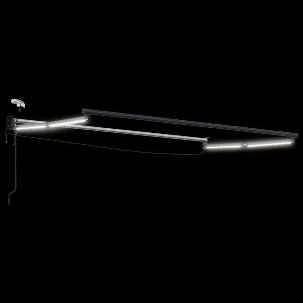 vidaXL Elektrische ausziehbare Markise Bordeauxrot 2,5 x 2 m