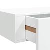 vidaXL Wandregale mit Schubladen 2 Stk. Wei&szlig; 60x23,5x10 cm MDF
