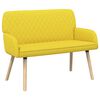 vidaXL 2-Sitzer Sofa mit Massivholzbeinen 2-Sitzer Helles Gelb