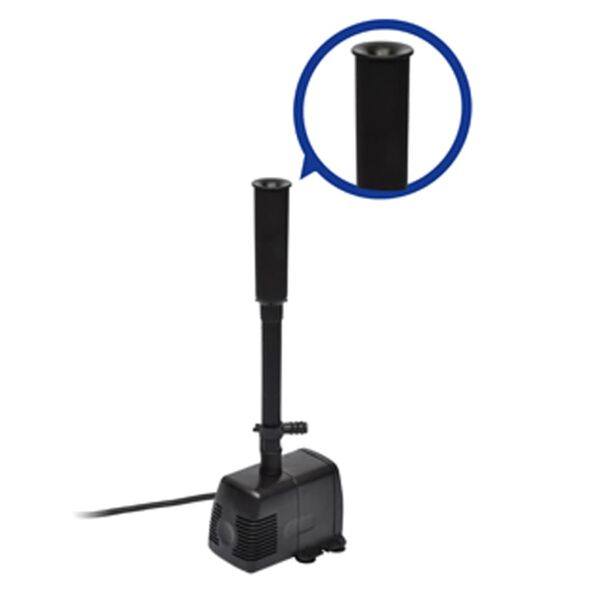 Springbrunnenpumpe mit 3 Aufs&auml;tzen 1000 l/h