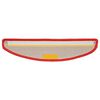 vidaXL Stufenmatten 15 Stk. 56x17x3 cm Rot Halbrund