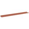 vidaXL Wandregal mit Regal 2 pcs Rot 100 x 9 x 3 cm Holzwerkstoff