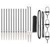 vidaXL Sechseckzaun mit Pfosten 25 x 0,4 m PVC-beschichteter Stahl