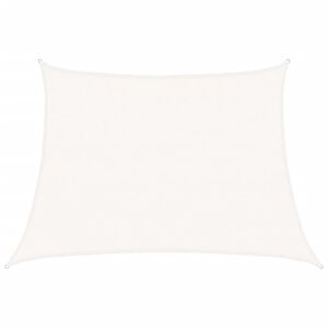 vidaXL Sonnensegel 160 g/m&sup2; Wei&szlig; 4/5x3 m HDPE
