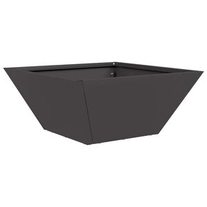 vidaXL Garten-Pflanzgef&auml;&szlig; Schwarz 35 x 35 x 15 cm Kaltgewalzter Stahl