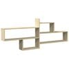 vidaXL Wandregal Sonoma-Eiche 167,5x18x68 cm Holzwerkstoff
