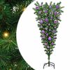 vidaXL Umgedrehter Kunst Weihnachtsbaum mit Kugelset Gr&uuml;n 120 cm PVC