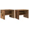 vidaXL Nachttisch 2 stk. Altholz 40 x 40 x 30 cm Holzwerkstoff