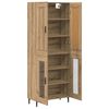 vidaXL Highboard 2 pcs Artisan-Eiche Holzwerkstoff