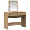 vidaXL Schminktisch Artisan-Eiche 100 x 40 x 130 cm Holzwerkstoff