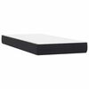 vidaXL Boxspringbett mit Matratze Schwarz 100x220 cm Samt