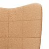 vidaXL Schaukelstuhl Beige Sherpa-Stoff