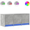 vidaXL TV-Schrank LED Betongrau 97x34x40 Holzwerkstoff