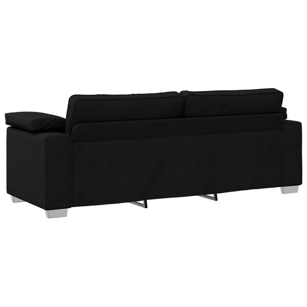 vidaXL Sofa Schwarz 219 x 80 x 82 cm Stoff