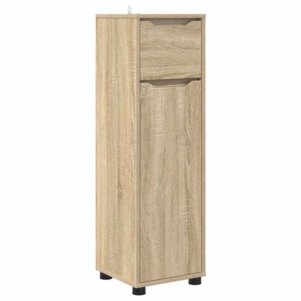 vidaXL Badezimmerschrank Sonoma-Eiche 30,5 x 30 x 101 cm Holzwerkstoff