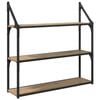 vidaXL Wandregal Wandhalterung Artisan-Eiche 80 x 21 x 78,5 cm