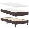 vidaXL Boxspringbett mit Matratze Dunkelbraun 80 x 200 cm Stoff