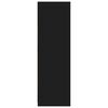 vidaXL Badezimmerschrank Schwarz 79,5 x 49 x 156 cm Holzwerkstoff