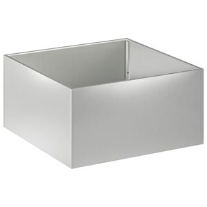 vidaXL Garten-Pflanzgef&auml;&szlig; Silber 60 x 60 x 40 cm Verzinkter Stahl