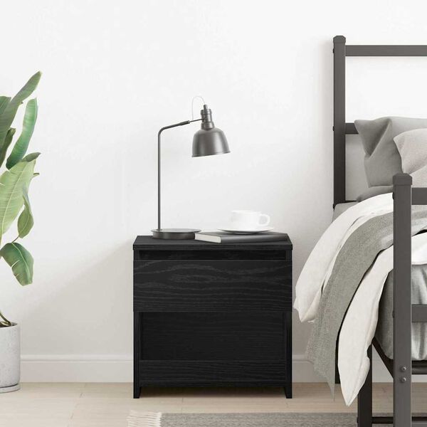 vidaXL Nachttisch Schwarze Eiche 40 x 30 x 39 cm Holzwerkstoff