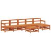 vidaXL Garten-Lounge-Set 7 pcs Wachsbraun Massives Kiefernholz