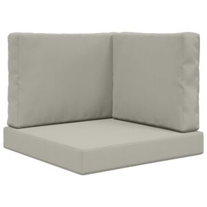 vidaXL Sofakissen f&uuml;r drau&szlig;en Polyester Grau 60 x 60 cm