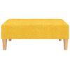vidaXL Schlafsofa 2-Sitzer mit Fu&szlig;hocker Gelb Stoff