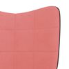 vidaXL Relaxsessel Rosa Samt und PVC