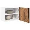 vidaXL H&auml;ngeschrank mit T&uuml;r 2 pcs Altes Holz und Wei&szlig; 50 x 31 x 40 cm
