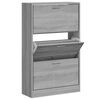 vidaXL Schuhschrank Grau Sonoma 63x24x103 cm Holzwerkstoff