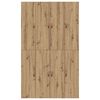 vidaXL Aufbewahrungsbettgestell Artisan-Eiche 120 x 190 cm