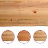 vidaXL Bartisch mit Baumkanten 180x80x92cm Massivholz Eiche Rechteckig
