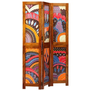 vidaXL Raumteiler Honigbraun 105 x 1,5 x 160 cm Massivholz Akazie