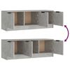 vidaXL TV-Schrank Betongrau 102x35x36,5 cm Holzwerkstoff